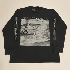 RAGE AGAINST THE MACHINE ALBUM ART LONG SLEEVE T SHIRT (LARGE)